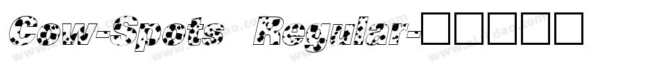 Cow-Spots Regular字体转换